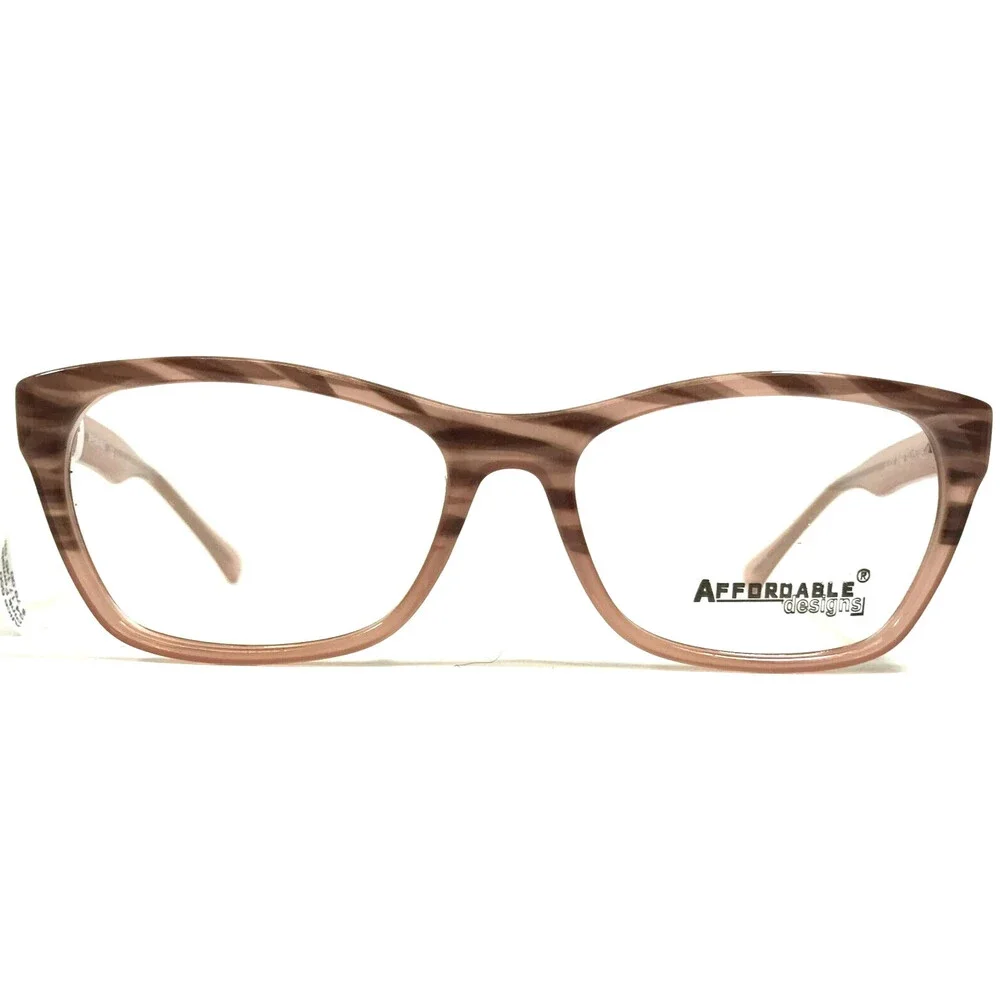 Affordable Designs Eyeglasses Frames ALICE PINK Cat Eye Full Rim 54-17-145